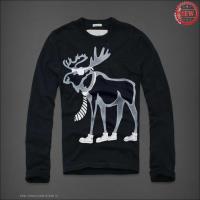 heren abercrombie and fitch big moose logo crewneck koningsblauw Echt Online x4kk4107